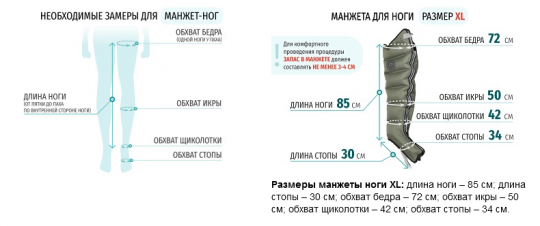 Аппарат для лимфодренажа WelbuTech Relaxe WBA-900 СТАНДАРТ, размер XL - 10